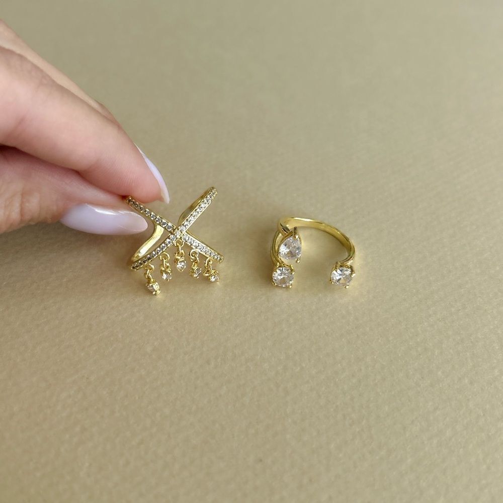 Diamond ring set #1963 - Picture 3 of 6